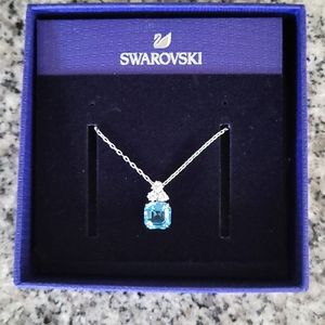 Swarovski Aqua Sparkling Pendant Necklace
